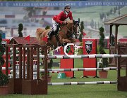Manganotti Leap CsioArJYR SS7 8030 : CSIO Giovani Arezzo, Leap de Riverland, Manganotti Marcello, foto Stefano Secchi ©