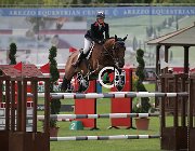 Schillewaert Queen CsioArJYR SS7 7948 : CSIO Giovani Arezzo, Queen de Carene, Schillewaert Laure, foto Stefano Secchi ©